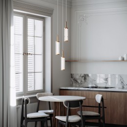 Подвесной светодиодный светильник 50386/3 LED латунь Eurosvet