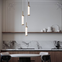 Подвесной светодиодный светильник 50386/3 LED латунь Eurosvet