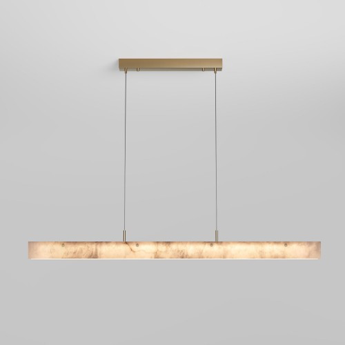 Подвесной светодиодный светильник из алебастра 604053 LED латунь/ алебастр Eurosvet