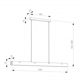 Подвесной светодиодный светильник из алебастра 604053 LED латунь/ алебастр Eurosvet