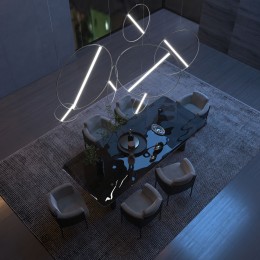 Подвесной светодиодный светильник с регулировкой цветовой температуры и яркости 90281/1 хром Eurosvet