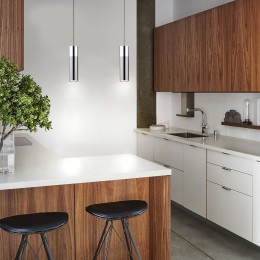 Подвесной светодиодный светильник в стиле лофт 50135/1 LED хром / черный жемчуг Eurosvet