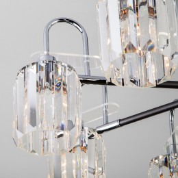 Потолочная люстра с хрусталем 70090/8 графит Eurosvet