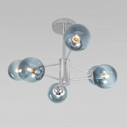 Потолочная люстра со стеклянными плафонами 30166/6 хром Eurosvet