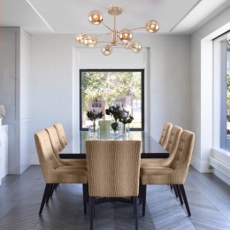 Потолочная люстра со стеклянными плафонами 30166/8 золото Eurosvet