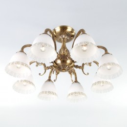 Потолочная люстра со стеклянными плафонами 60107/8 античная бронза Eurosvet
