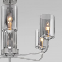 Потолочная люстра со стеклянными плафонами 60138/6 сатин-никель Eurosvet