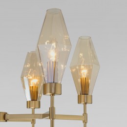 Потолочная люстра со стеклянными плафонами 60143/6 латунь Eurosvet