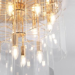 Потолочная люстра со стеклянными плафонами 60170 золото Eurosvet