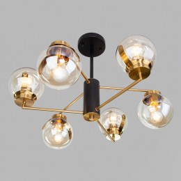 Потолочная люстра в стиле лофт 70118/6 черный Eurosvet