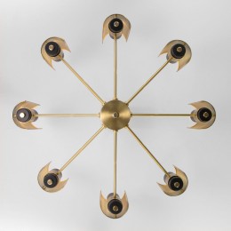 Потолочная люстра в стиле лофт 70139/8 латунь Eurosvet