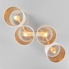 Потолочный светильник с тканевыми абажурами 854 Tago white TK Lighting