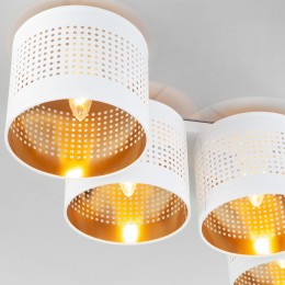 Потолочный светильник с тканевыми абажурами 854 Tago white TK Lighting