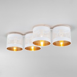 Потолочный светильник с тканевыми абажурами 854 Tago white TK Lighting