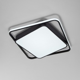 Потолочный светодиодный светильник с регулировкой яркости и цветовой температуры 90252/1 черный Eurosvet