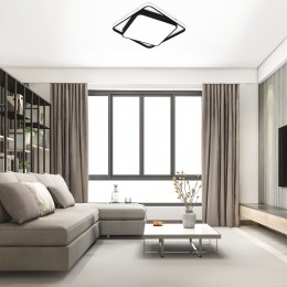 Потолочный светодиодный светильник с регулировкой яркости и цветовой температуры 90252/1 черный Eurosvet