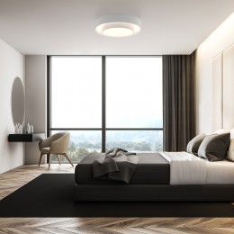 Потолочный светодиодный светильник с регулировкой яркости и цветовой температуры 90330/2 белый Eurosvet