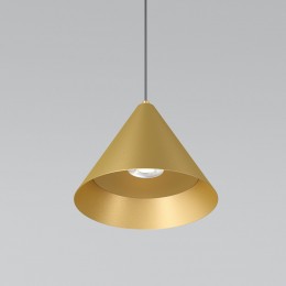 Светильник подвесной светодиодный Conus 16W 4000K золотой 50316 LED Elektrostandard