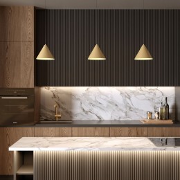 Светильник подвесной светодиодный Conus 16W 4000K золотой 50316 LED Elektrostandard