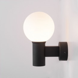 Светильник уличный настенный со стеклянным плафоном Sfera D 35126/D черный Elektrostandard