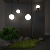 Светильник уличный настенный со стеклянным плафоном Sfera D 35126/D черный Elektrostandard