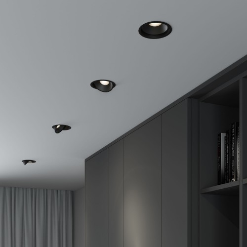 Встраиваемый светодиодный светильник 6W 4200K чёрный 25083/LED Elektrostandard