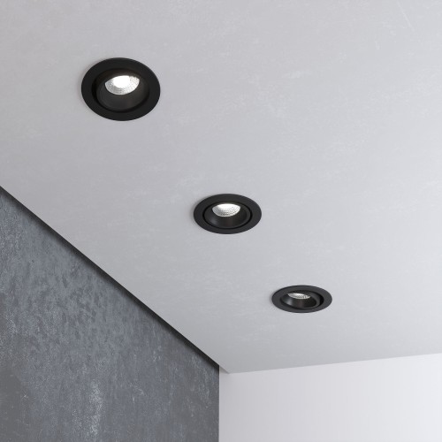 Встраиваемый светодиодный светильник Nulla 7W 3000K черный 15267/LED Elektrostandard