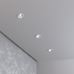 Встраиваемый точечный светодиодный светильник Mosy 3W 4200K сатин/белый 15269/LED 3W 4200K белый/сатин никель Elektrostandard