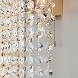 Бра с хрусталем 3102/2 золото Eurosvet