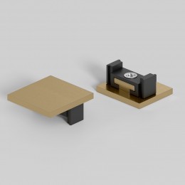 Brass Line Заглушки для накладного шинопровода латунь 2шт 85230/00 Elektrostandard