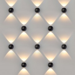 Diver черный уличный настенный светодиодный светильник 1566 TECHNO LED Elektrostandard