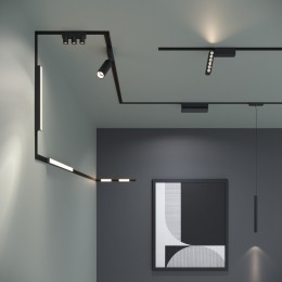 Flat Magnetic Трековый светильник 20W 4000K Vision чёрный 85089/01 Elektrostandard