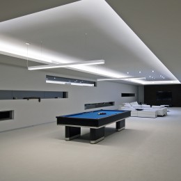 Линейный светодиодный подвесной двусторонний светильник 103 см 40 Вт 3000К матовое серебро 101-200-40-103 Elektrostandard Pro