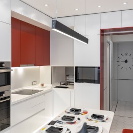 Линейный светодиодный подвесной односторонний светильник 103см 20Вт 4200К черная шагрень 101-200-30-103 Elektrostandard Pro