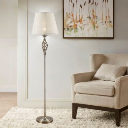 Напольный светильник с тканевым абажуром 01003/1 античная бронза Eurosvet