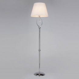 Напольный светильник с тканевым абажуром 01056/1 хром Eurosvet
