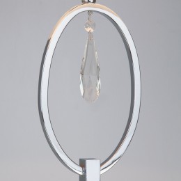 Напольный светильник с тканевым абажуром 01056/1 хром Eurosvet