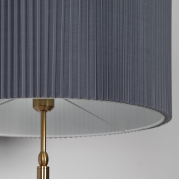 Напольный светильник с тканевым абажуром 01163/1 латунь Eurosvet