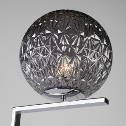 Напольный светильник со стеклянным плафоном 01214/1 хром Eurosvet