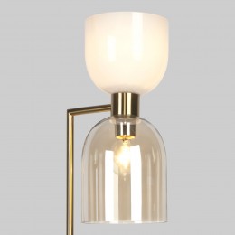 Напольный светильник со стеклянными плафонами 01085/2 латунь Eurosvet