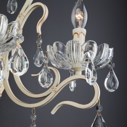 Настенный светильник с хрусталем 12205/2 белый Eurosvet