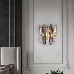 Настенный светильник с хрусталем 372/2 Strotskis Bogate's