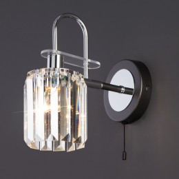 Настенный светильник с хрусталем 70090/1 графит Eurosvet