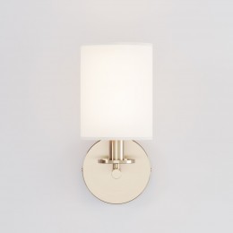 НАСТЕННЫЙ СВЕТИЛЬНИК С ТКАНЕВЫМ АБАЖУРОМ 60146/1 латунь Eurosvet