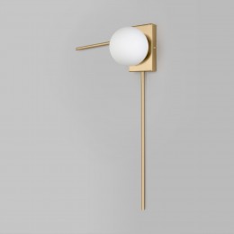 НАСТЕННЫЙ СВЕТИЛЬНИК СО СТЕКЛЯННЫМ ПЛАФОНОМ 40034/1 латунь Eurosvet