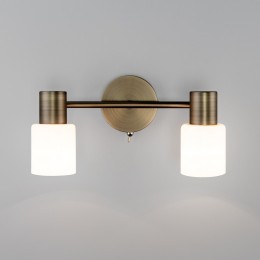 Настенный светильник со стеклянными плафонами 20089/2 бронза Eurosvet