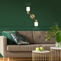 Настенный светильник со стеклянными плафонами 20089/2 бронза Eurosvet