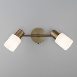 Настенный светильник со стеклянными плафонами 20089/2 бронза Eurosvet