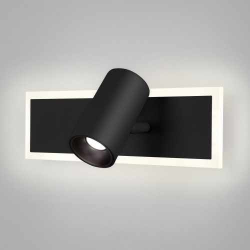 Настенный светодиодный светильник с USB и Type-C 20127/1 LED черный Eurosvet
