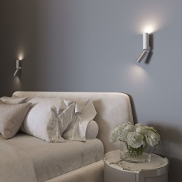 Настенный светодиодный светильник в стиле лофт 40020/1 LED белый/хром Eurosvet